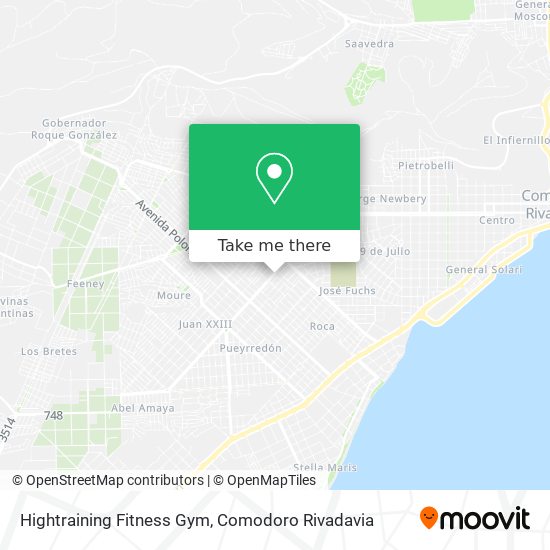 Mapa de Hightraining Fitness Gym