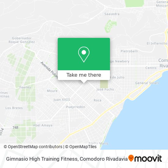 Mapa de Gimnasio High Training Fitness
