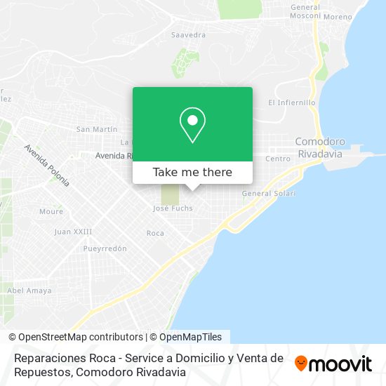 Mapa de Reparaciones Roca - Service a Domicilio y Venta de Repuestos