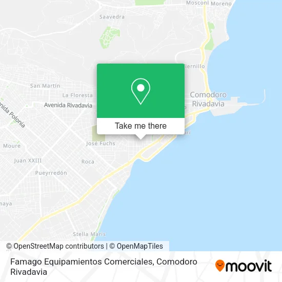 Mapa de Famago Equipamientos Comerciales
