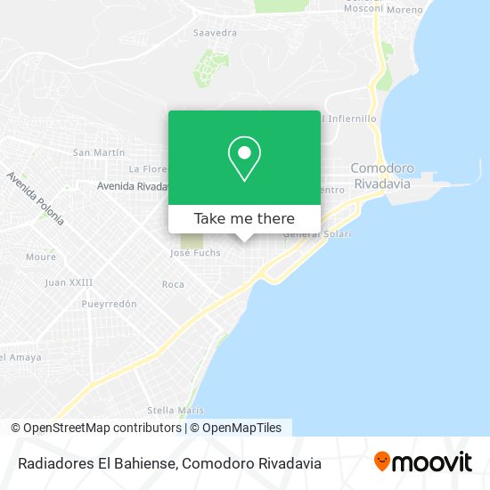 Radiadores El Bahiense map