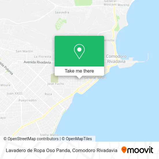 Lavadero de Ropa Oso Panda map
