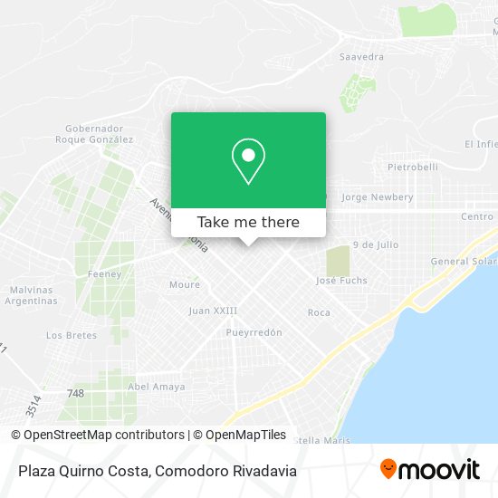 Mapa de Plaza Quirno Costa
