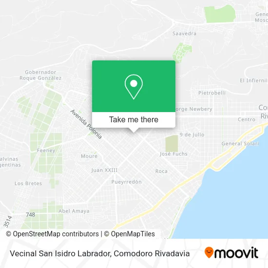 Mapa de Vecinal San Isidro Labrador