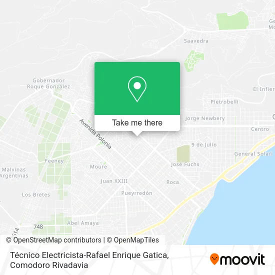 Técnico Electricista-Rafael Enrique Gatica map