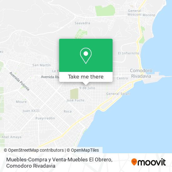 Muebles-Compra y Venta-Muebles El Obrero map