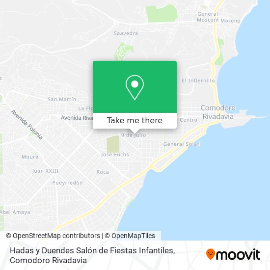 Mapa de Hadas y Duendes Salón de Fiestas Infantiles