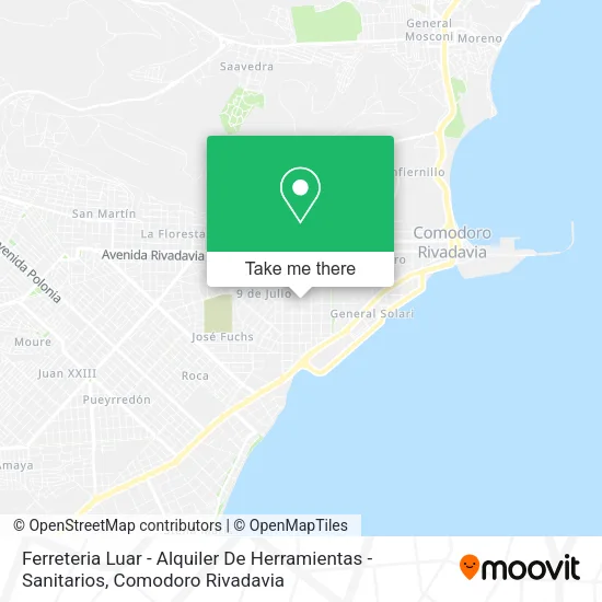 Mapa de Ferreteria Luar - Alquiler De Herramientas - Sanitarios