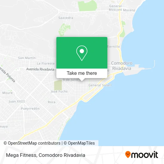 Mapa de Mega Fitness