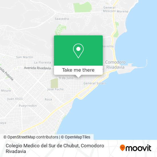 Colegio Medico del Sur de Chubut map
