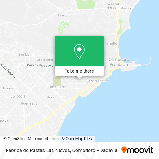 Mapa de Fabrica de Pastas Las Nieves
