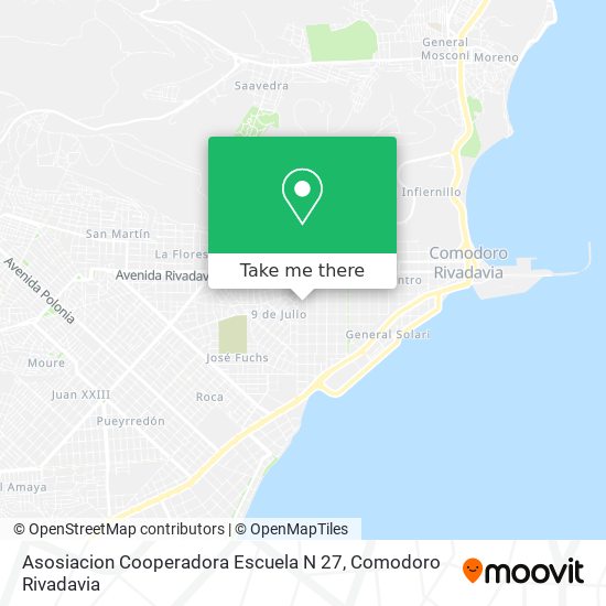 Mapa de Asosiacion Cooperadora Escuela N 27