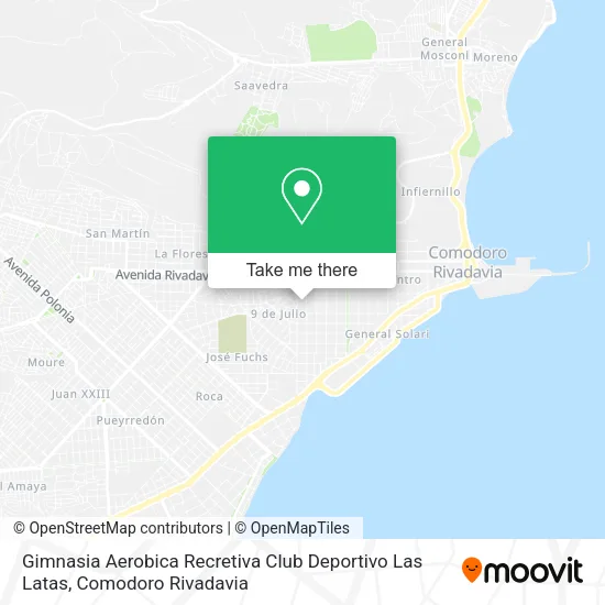 Gimnasia Aerobica Recretiva Club Deportivo Las Latas map