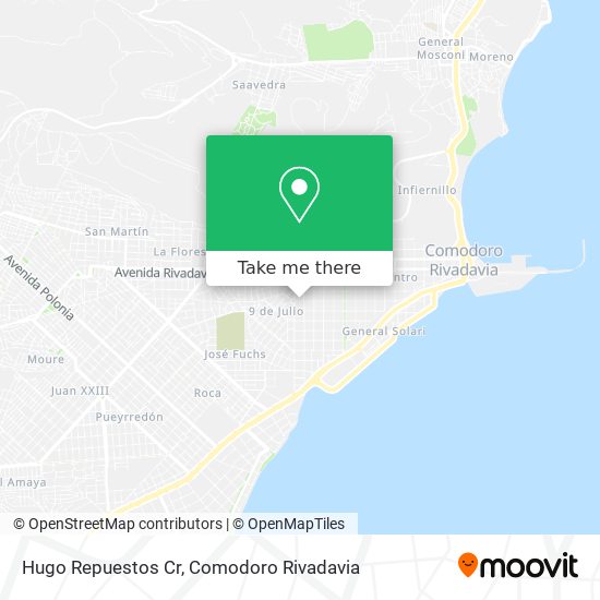Hugo Repuestos Cr map