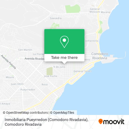 Mapa de Inmobiliaria Pueyrredon (Comodoro Rivadavia)