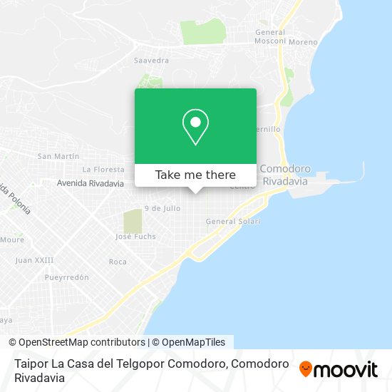 Mapa de Taipor La Casa del Telgopor Comodoro