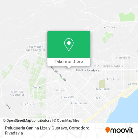 Mapa de Peluqueria Canina Liza y Gustavo