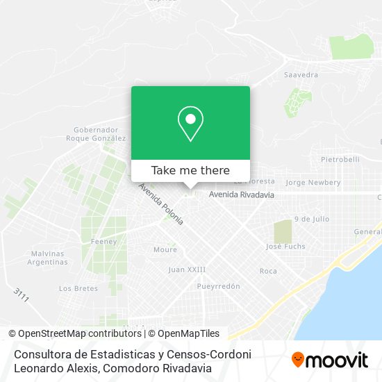 Consultora de Estadisticas y Censos-Cordoni Leonardo Alexis map