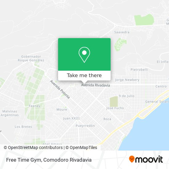 Free Time Gym map