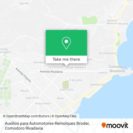 Mapa de Auxilios para Automotores-Remolques Broder