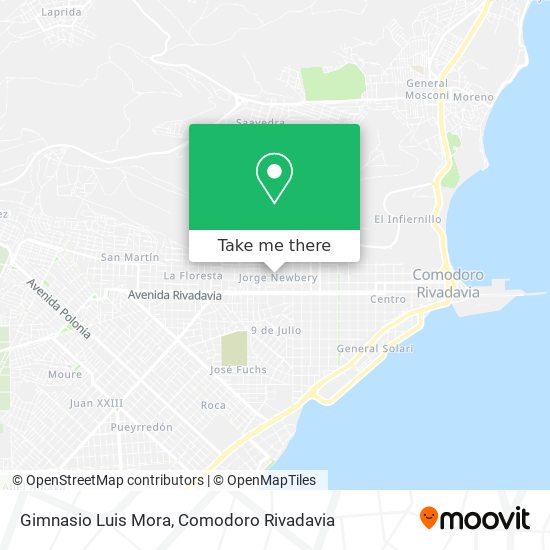 Mapa de Gimnasio Luis Mora