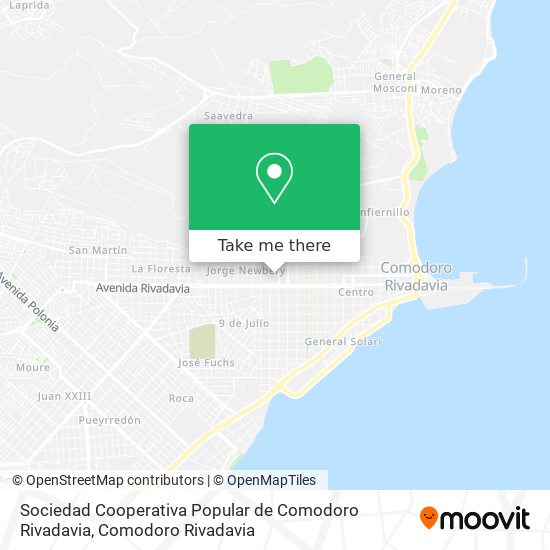 Sociedad Cooperativa Popular de Comodoro Rivadavia map