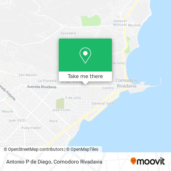 Antonio P de Diego map
