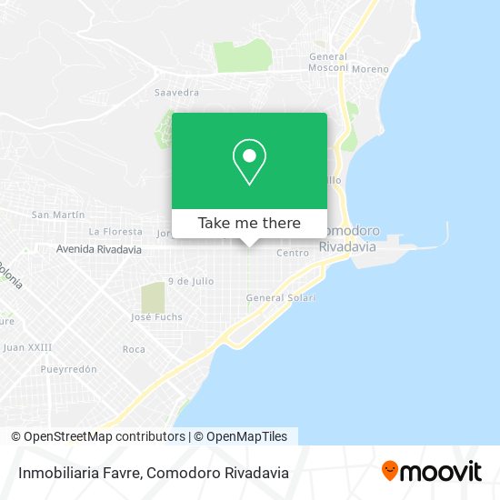 Mapa de Inmobiliaria Favre