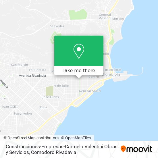 Construcciones-Empresas-Carmelo Valentini Obras y Servicios map