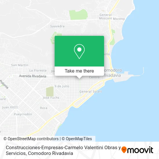 Construcciones-Empresas-Carmelo Valentini Obras y Servicios map