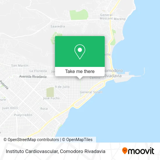 Instituto Cardiovascular map