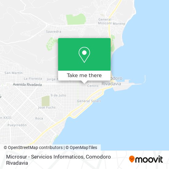 Mapa de Microsur - Servicios Informaticos