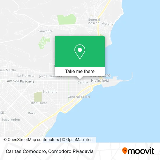 Mapa de Caritas Comodoro