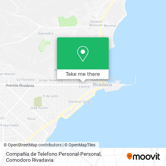 Compañía de Telefono Personal-Personal map