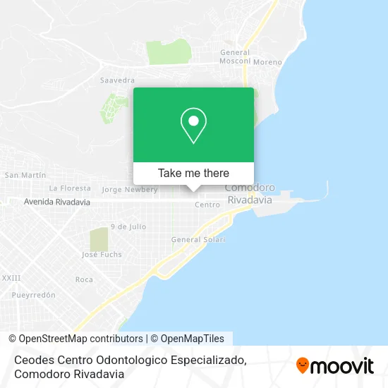 Mapa de Ceodes Centro Odontologico Especializado