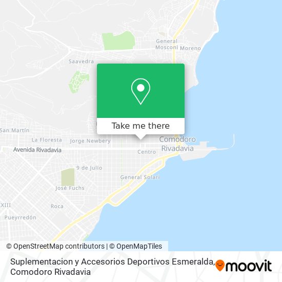 Suplementacion y Accesorios Deportivos Esmeralda map