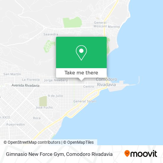 Mapa de Gimnasio New Force Gym