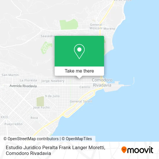 Mapa de Estudio Juridico Peralta Frank Langer Moretti
