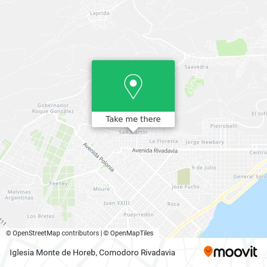 Mapa de Iglesia Monte de Horeb