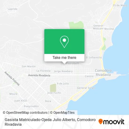 Gasista Matriculado-Ojeda Julio Alberto map
