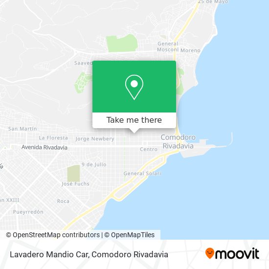 Lavadero Mandio Car map
