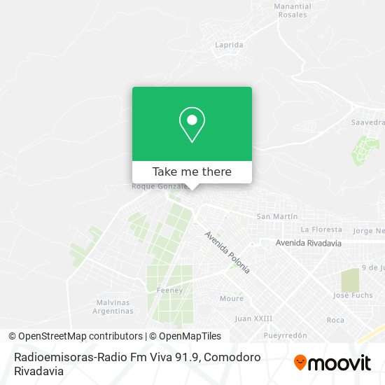 Mapa de Radioemisoras-Radio Fm Viva 91.9