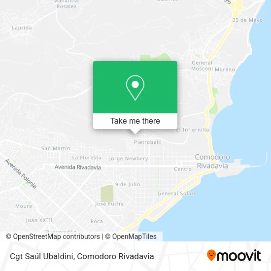 Mapa de Cgt Saúl Ubaldini
