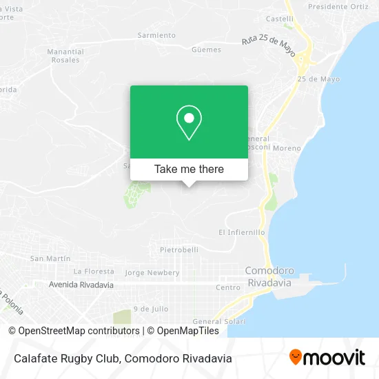 Calafate Rugby Club map