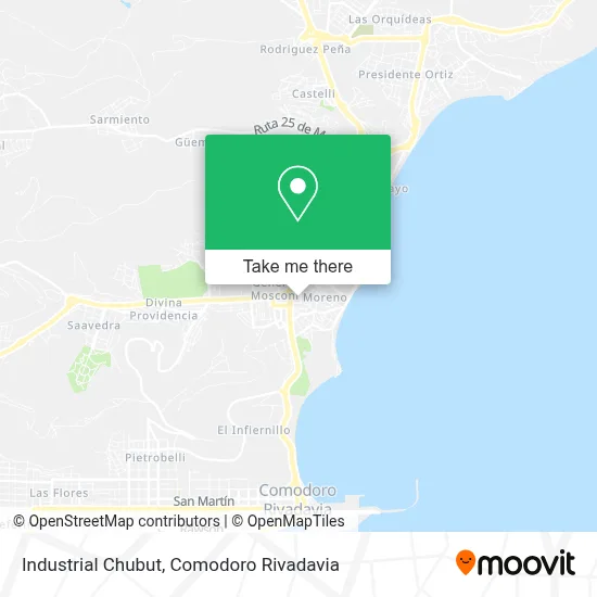 Industrial Chubut map