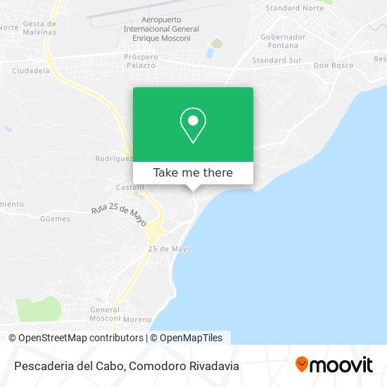 Mapa de Pescaderia del Cabo