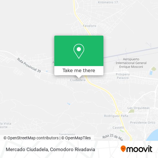 Mercado Ciudadela map