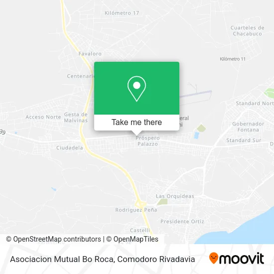 Mapa de Asociacion Mutual Bo Roca