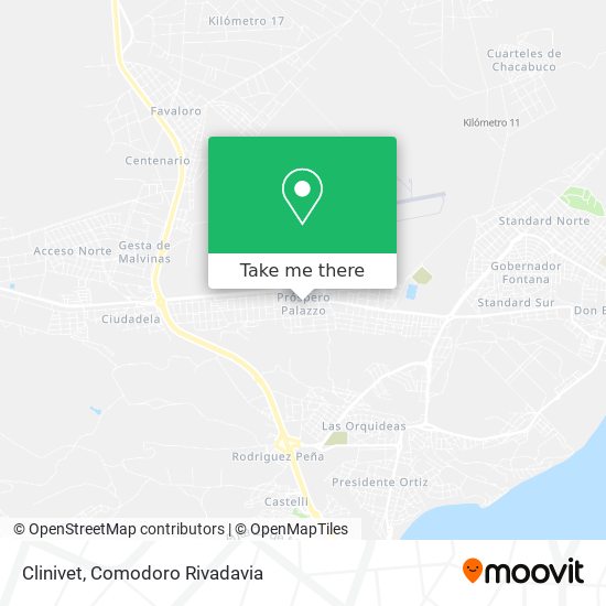 Mapa de Clinivet