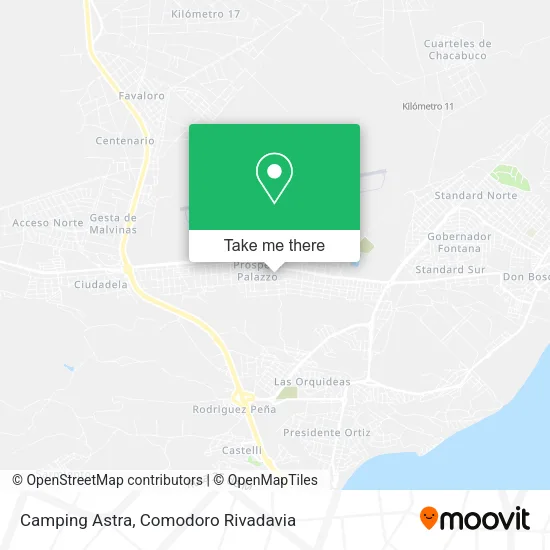 Mapa de Camping Astra